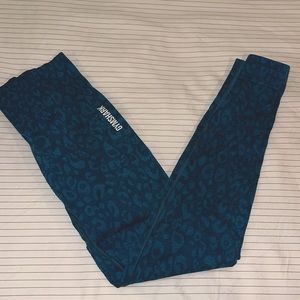 Gymshark Adapt Animal Seamless Leggings in Winter Teal